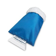 Vue Grattoir à glace avec gant - Warmix de couleur bleu| Krokrodeal