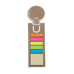 Vue Signet avec stickers mémo - Idea de couleur marron| Krokrodeal