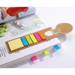 Vue Signet avec stickers mémo - Idea de couleur marron| Krokrodeal