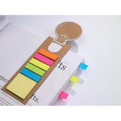Vue Signet avec stickers mémo - Idea de couleur marron| Krokrodeal