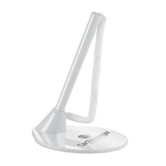 Vue Stylo à bille avec support - Standup de couleur blanc| Krokrodeal