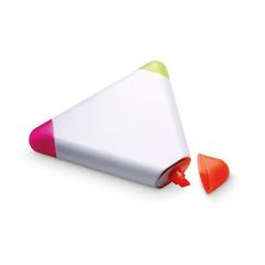 Vue Surligneur 3 coul.triangulaire - Triangulo de couleur blanc| Krokrodeal