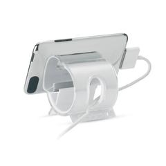 Vue Support téléphone - Standix de couleur blanc| Krokrodeal