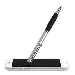 Vue Stylo bille embout tactile - Swofty de couleur gris| Krokrodeal
