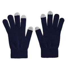Vue Gants tactiles smartphones - Tacto de couleur bleu| Krokrodeal