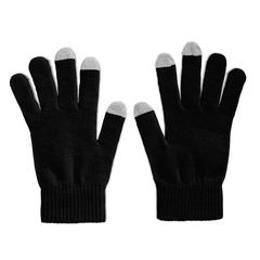 Vue Gants tactiles smartphones - Tacto de couleur noir| Krokrodeal