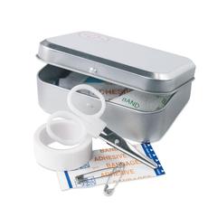 Vue Kit secours boite métallique - Succor de couleur rouge| Krokrodeal