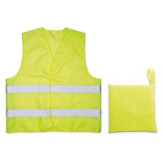 Vue Gilet de securité - Visible de couleur jaune| Krokrodeal