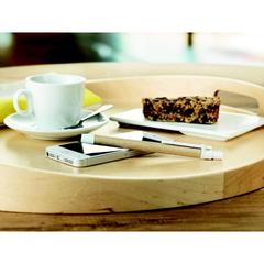 Vue Stylo tactile carton recyclé - Recytouch de couleur blanc| Krokrodeal