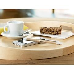 Vue Stylo tactile carton recyclé - Recytouch de couleur blanc| Krokrodeal