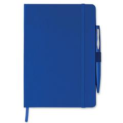 Vue Carnet A5 et stylo - Notaplus de couleur bleu| Krokrodeal