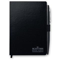 Vue Carnet A5 et stylo - Notaplus de couleur noir| Krokrodeal