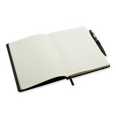 Vue Carnet A5 et stylo - Notaplus de couleur noir| Krokrodeal
