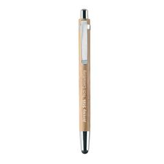 Vue Coffret stylo et crayon en bam - Bambooset de couleur marron| Krokrodeal