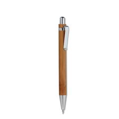 Vue Coffret stylo et crayon en bam - Bambooset de couleur marron| Krokrodeal