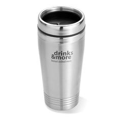 Vue Bouteille à double paroi 400ml - Rodeodrive de couleur gris| Krokrodeal