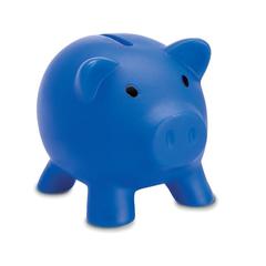 Vue Tirelire - Softco de couleur bleu| Krokrodeal