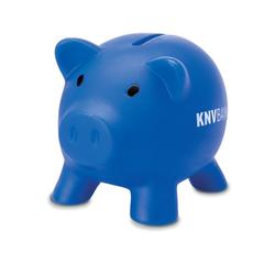 Vue Tirelire - Softco de couleur bleu| Krokrodeal