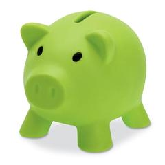 Vue Tirelire - Softco de couleur vert| Krokrodeal