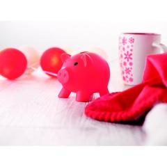 Vue Tirelire - Softco de couleur rouge| Krokrodeal