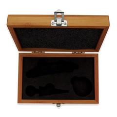 Vue Coffret de sommelier en bambou - Sonoma de couleur marron| Krokrodeal