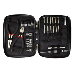 Vue Jeu d'outils dans une boite - Paul de couleur noir| Krokrodeal