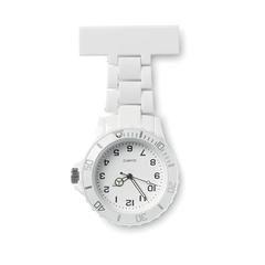 Vue Montre infirmière analogique - Nurwatch de couleur blanc| Krokrodeal