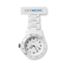 Vue Montre infirmière analogique - Nurwatch de couleur blanc| Krokrodeal