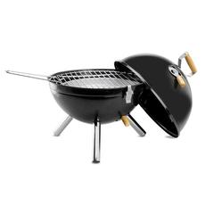 Vue Barbecue démontable - Knocking de couleur noir| Krokrodeal
