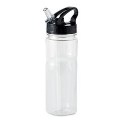 Vue Bouteille plastique 600ml - Nina de couleur blanc| Krokrodeal