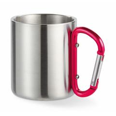 Vue Mug double paroi - Trumbo de couleur rouge| Krokrodeal