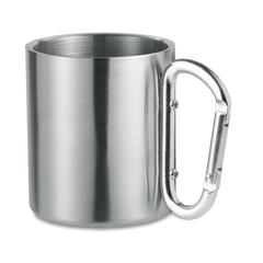 Vue Mug double paroi - Trumbo de couleur gris| Krokrodeal
