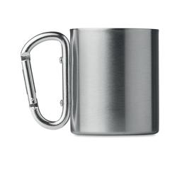 Vue Mug double paroi - Trumbo de couleur gris| Krokrodeal