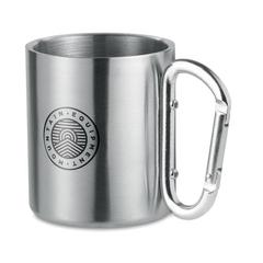 Vue Mug double paroi - Trumbo de couleur gris| Krokrodeal