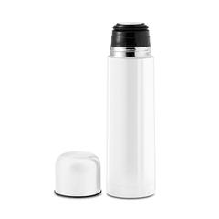 Vue Bouteille double paroi 500ml - Chan de couleur blanc| Krokrodeal