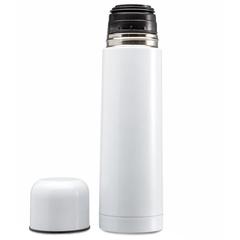 Vue Bouteille double paroi 500ml - Chan de couleur blanc| Krokrodeal