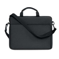 Vue Pochette pour ordinateur porta - Neolap de couleur noir| Krokrodeal