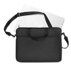 Vue Pochette pour ordinateur porta - Neolap de couleur noir| Krokrodeal