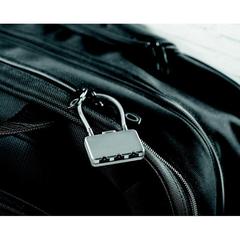 Vue Cadenas pour valise - Threecode de couleur gris| Krokrodeal