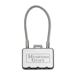 Vue Cadenas pour valise - Threecode de couleur gris| Krokrodeal