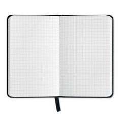 Vue Bloc-notes A5 - Squared de couleur noir| Krokrodeal