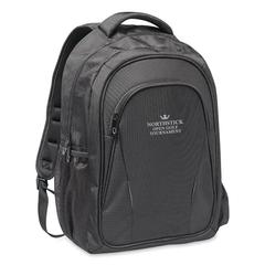 Vue Sac à dos pour ordinateur port - Macau de couleur noir| Krokrodeal