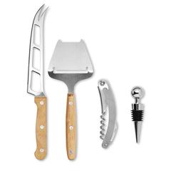 Vue Set à fromage et vin - Wine&cheese de couleur marron| Krokrodeal