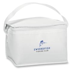 Vue Sac isotherme 6 cannettes - Cubacool de couleur blanc| Krokrodeal