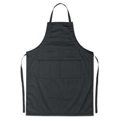 Vue Tablier de cuisine ajustable - Fitted kitab de couleur noir| Krokrodeal