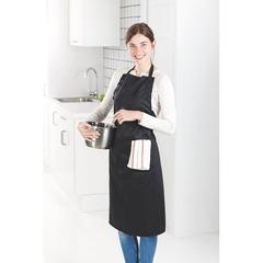 Vue Tablier de cuisine ajustable - Fitted kitab de couleur noir| Krokrodeal