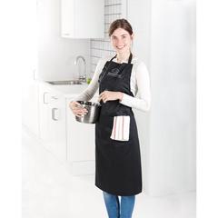 Vue Tablier de cuisine ajustable - Fitted kitab de couleur noir| Krokrodeal