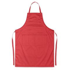 Vue Tablier de cuisine ajustable - Fitted kitab de couleur rouge| Krokrodeal