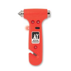 Vue Marteau de sécurité 3 en 1 - Resq de couleur orange| Krokrodeal