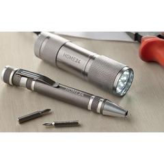 Vue Lampe et tournevis - Combitool de couleur gris| Krokrodeal
